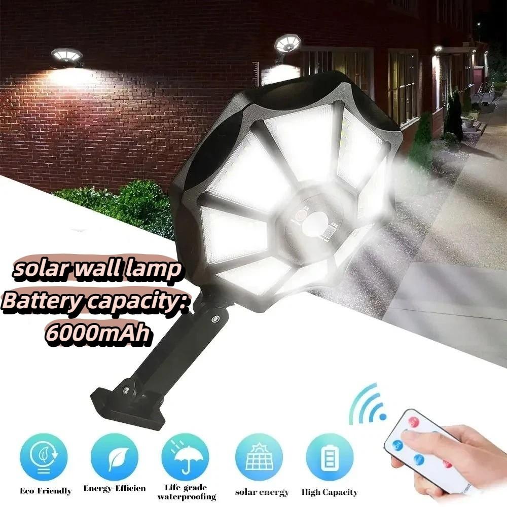 Efficient Solar Power Solar Wall Light Soft Even Brightness Fine Weather Resistance 180 Degree Round Light for 3.2V/6000mAh