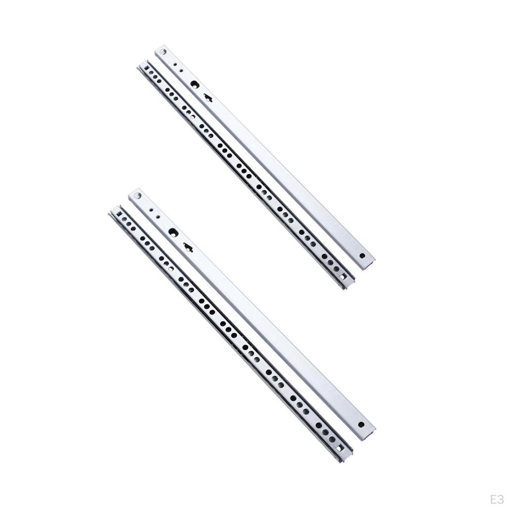 Lådslider Kullager 17 mm bredd Ståljärnskenor Spårskåp Drag för byrå