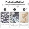 5D DIY Pearl Diamond Painting Kit Majestic Phoenix Full Drill Embroidery Mosaic Art Home Wall Decor Gift