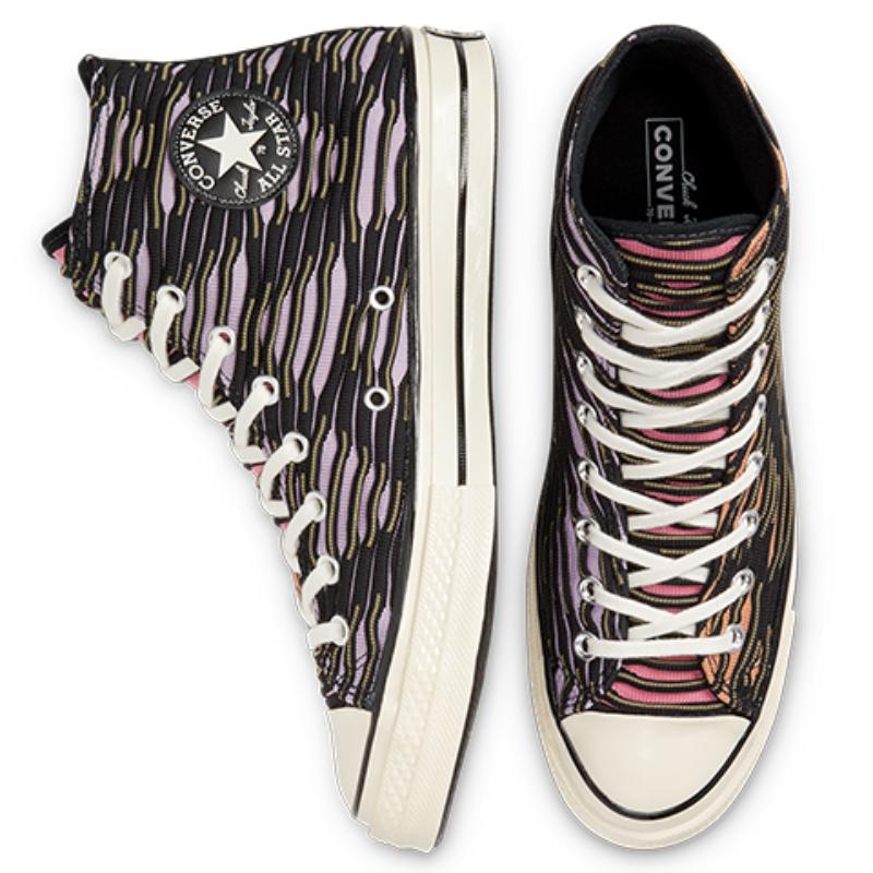 Converse 1970s Vibrant Knit Chuck Taylor All Star Vintage High-top Canvas Shoes Unisex Multiple Color Block