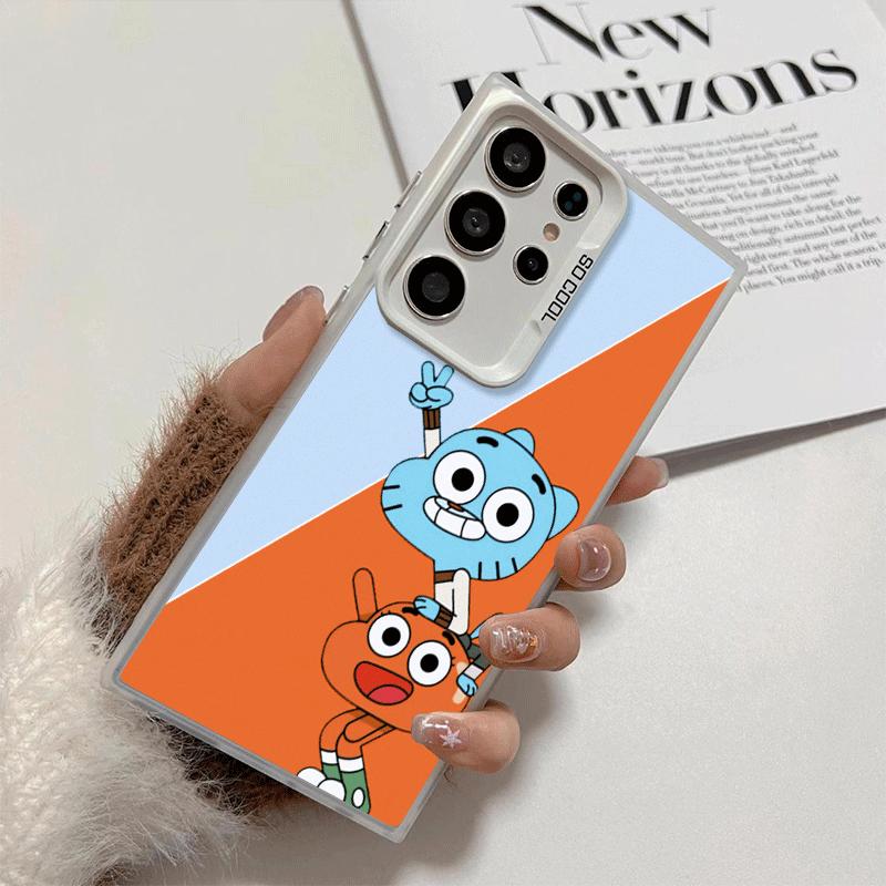 A-Amazing World G-Gumball Soft Phone Case for Samsung Galaxy S24 S25 FE S26 Edge S23 Ultra S22 Plus S21 + Shockproof Cover Back