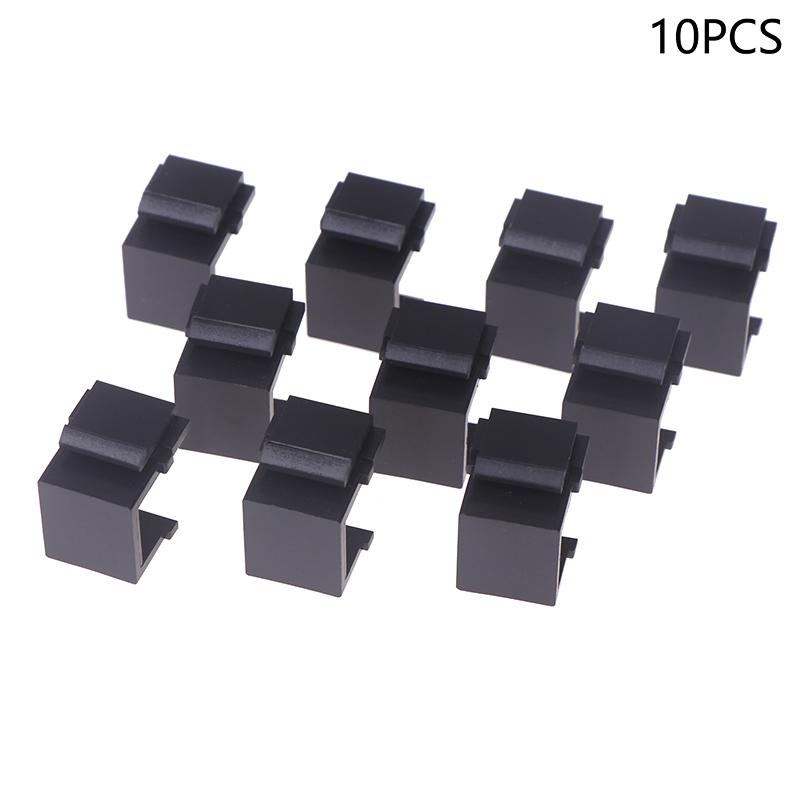 10 Pcs Zoerax Rj45 Keystone Jack Inserts For Filling Blank Keystone Wall Plate And Patch Panel