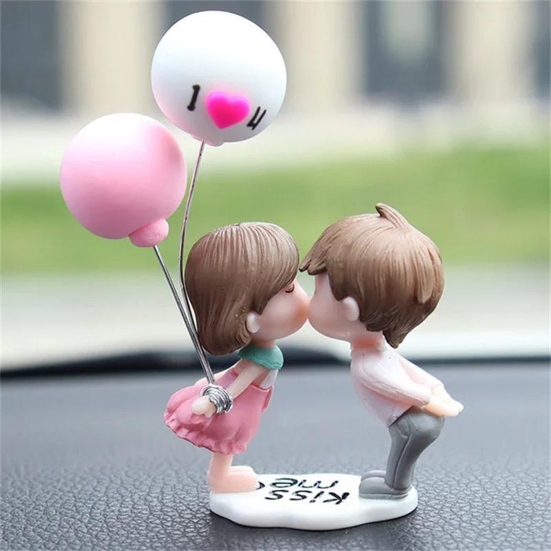 Figure Ornament Car Dashboard Decor Doll Interior Lovely Parts Replacement Sweet Tool Universal Vehicle Cartoon