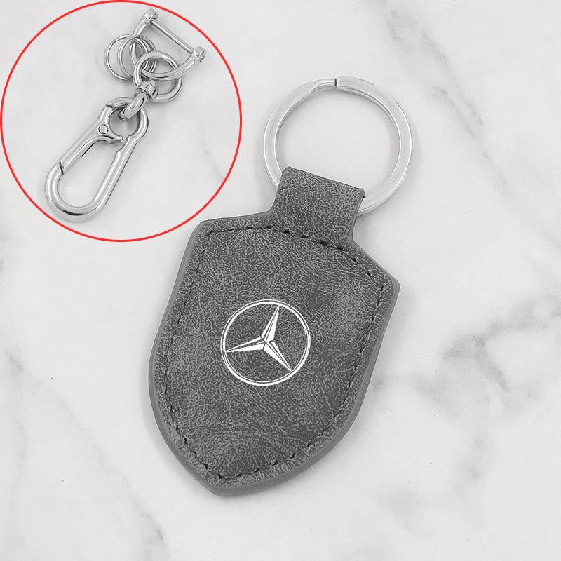 Sleek Carbon Fiber Leather Keychain for Mercedes-Benz V-Class V300L & Vito V260