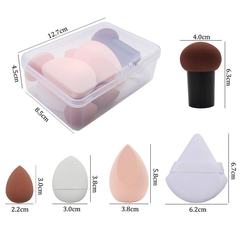10pcs/set Cosmetic Beauty Puff Set Makeup Foundation Puffs Wet and Dry Face Concealer BB Cream Cosmetic Applicator Beauty Tools