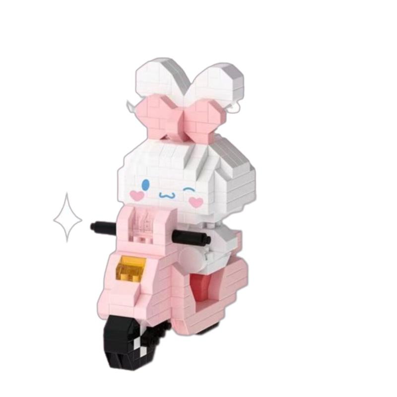 Miniature Building Blocks Bike Rides With Cute Characters