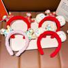 Cartoon Horse Hair Hoop Pony New Year Headpiece Happy Decorative Hair Band New Year Headband  Women