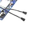 4Pin Pwm Fan Cable 1 To 2/3 Ways Splitter Black Sleeved Extension Cable Connector Pwm Extension Cables