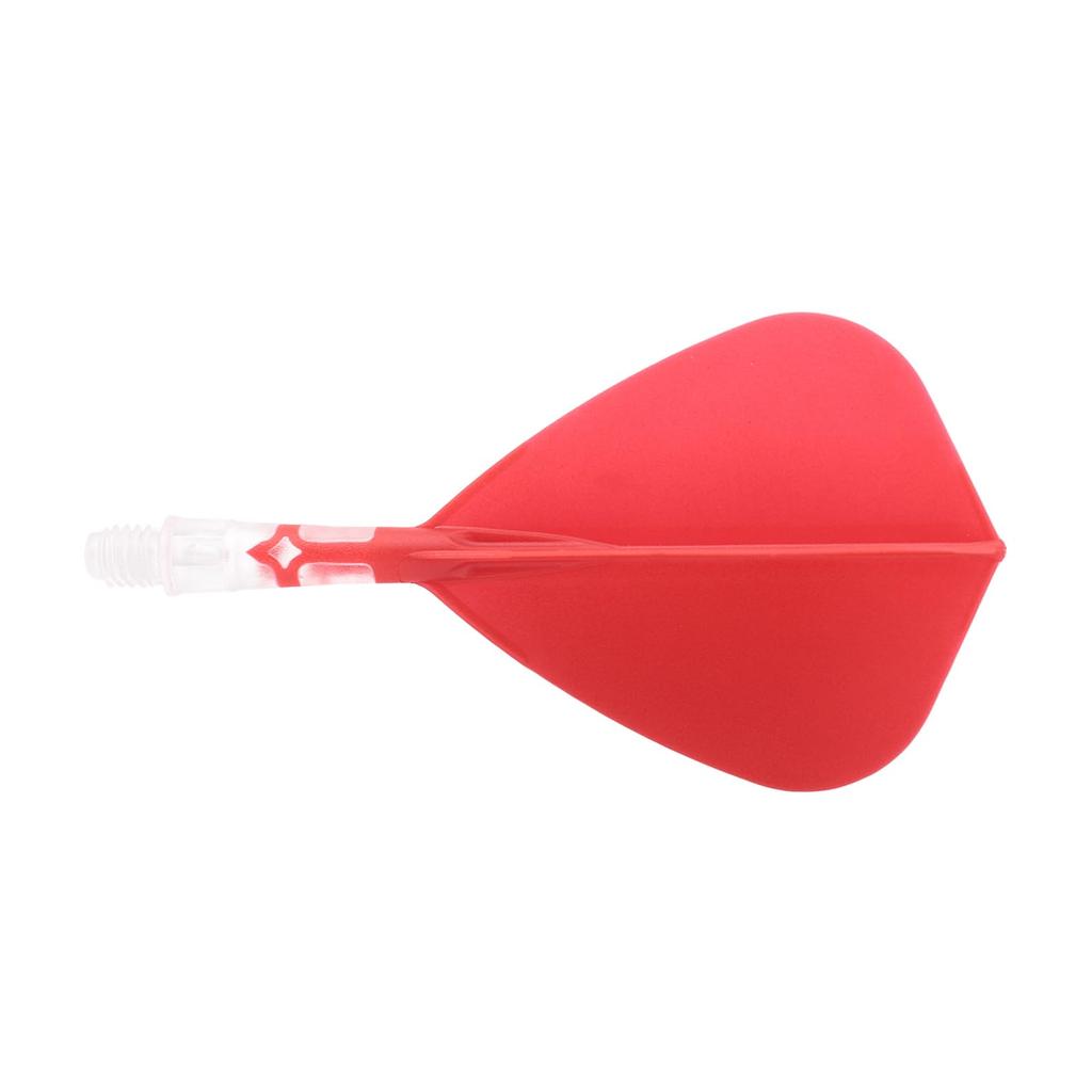 CUESOUL ROSTAK57 T19 Series Mixed Shaft Integrated Kite Shape Set of 3 Two-Tone Dual-Material Flights, Series, (Red) CS-AK57FZ2S