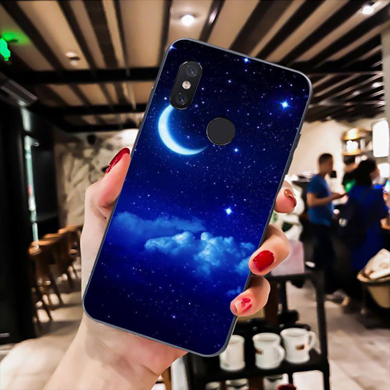 

Чехол для телефона «Луна и небо» для Xiaomi Mi 11 10 A2 A2lite A1 9 9SE 8Lite 8explorer F1 Poco M3 X3 Pro Fundas Cove xiaomimi10lite