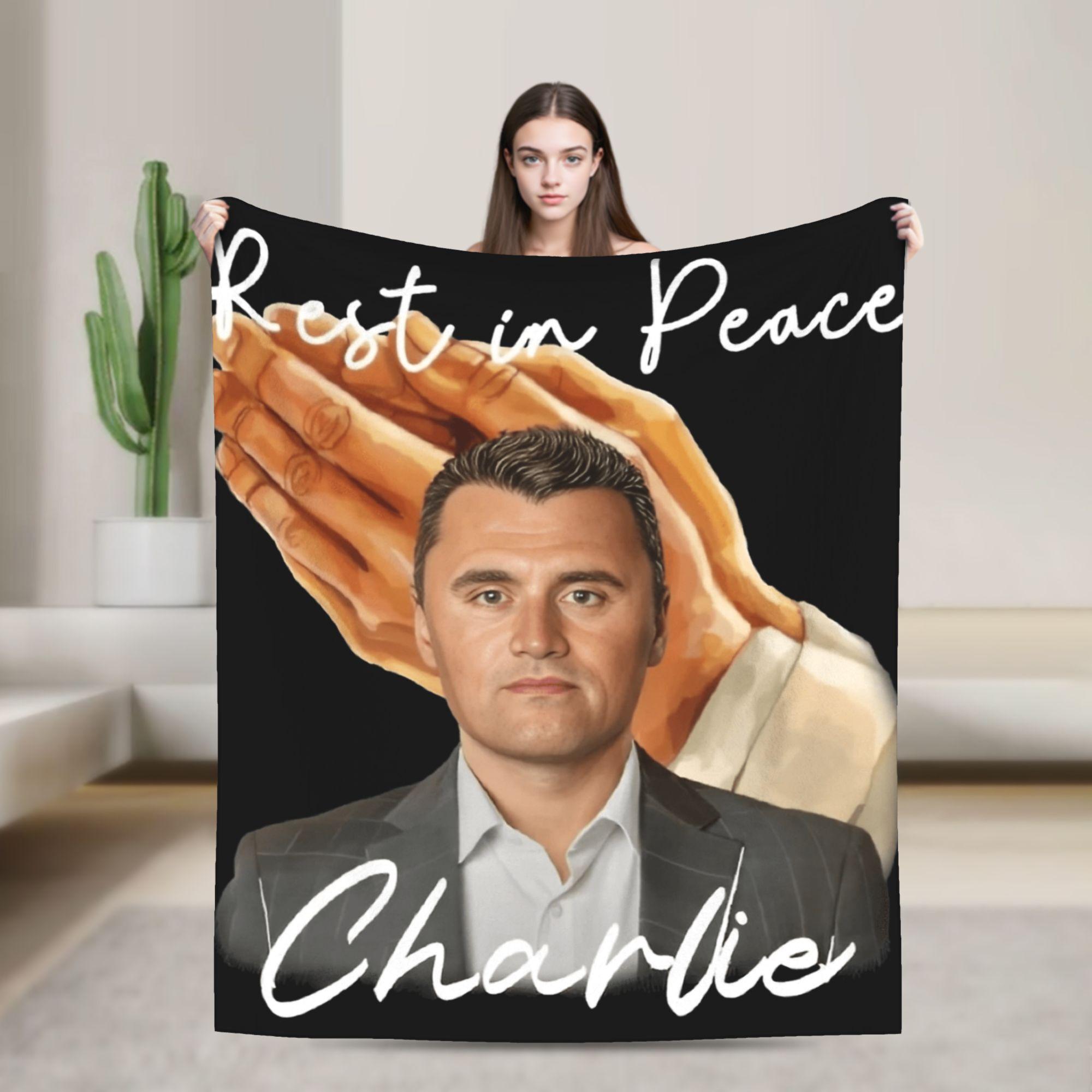 

Charlie Kirk Plush Blankets Child Flannel Bedding Throws For Couch Chair Super Warm Design Quality Bedspread Gift 75x90cm