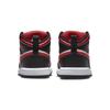Air Jordan 1 Mid TD Black Fire Red Baby Sneakers White 640735-079