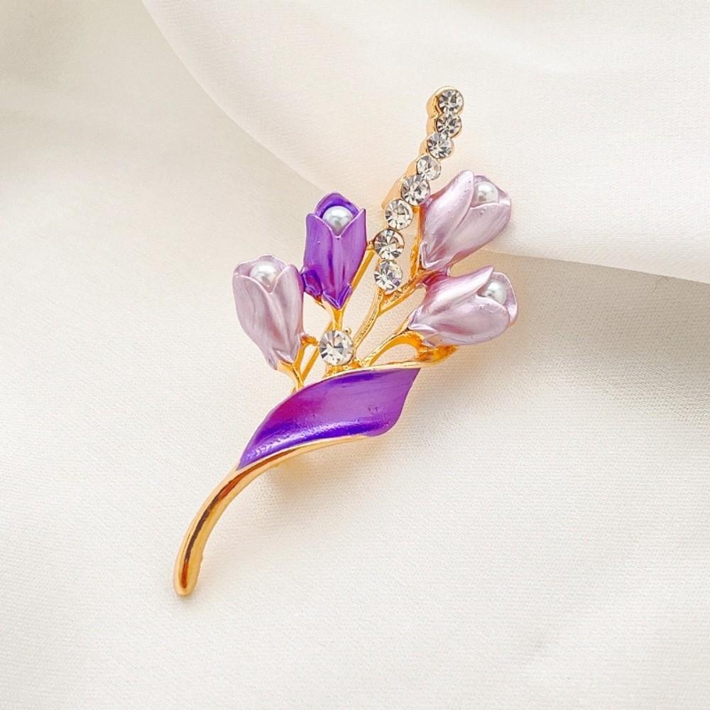 Elegant Temperament Flower Brooch Exquisite Design Luxury Jewelry Fashionable Collar Buckle Flower Pin Beautiful Accessories
