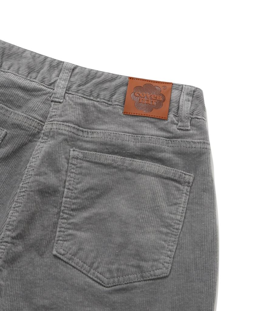 COVERNAT WOMAN Semi Bootcut Corduroy Pants Ash Blue