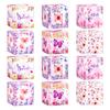 12/18pcs Pink Butterfly Gift Packaging Boxes Pink Butterfly Gift Boxes For Thoughtful And Detailed Gift Givers