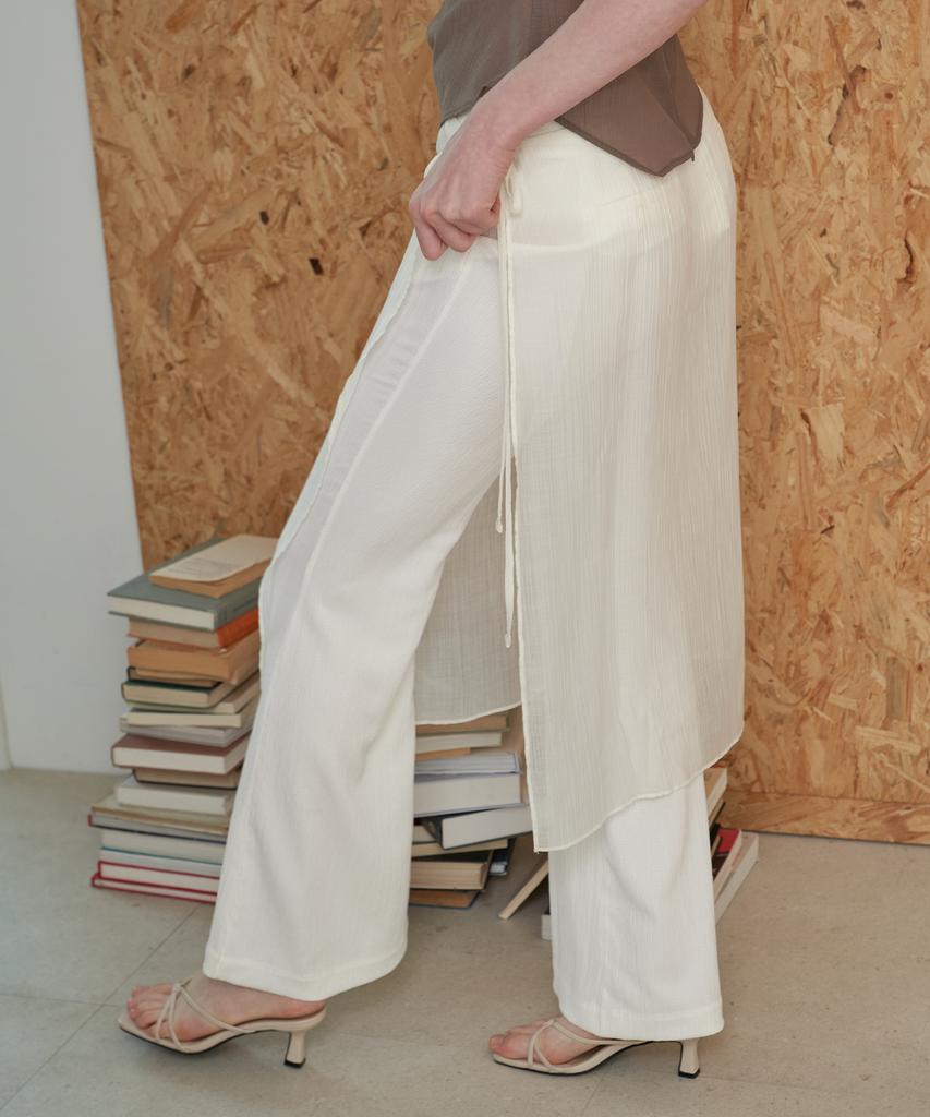 Peullobeu Sheering Wrap Skirt_4Colors