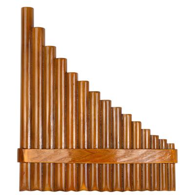 15-Röhren-G-Ton, verstellbare natürliche Bambusflöte, chinesisches Volksmusikinstrument, Panflötenblasinstrument