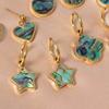 Light Luxury Abalone, Fritillaria, Earrings for Women, High-end Four-leaf Clover, Star Geometric Pendant Earrings