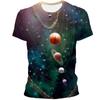 Trička s grafikou Vast Starry Sky Universe Pro muže Letní móda Tričko se vzorem 3D Vesmír Planeta Osobnost Trička v cool stylu