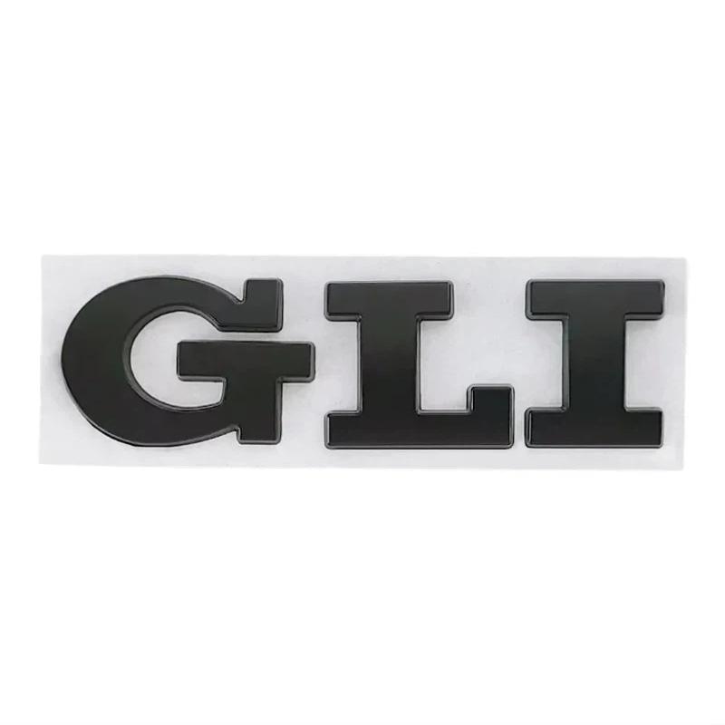 3D Metal Car Letters GLI Logo Rear Trunk Front Grill Badge Emblem Sticker Decals For Jetta MK2 MK4 MK5 MK6 MK7 MK8
