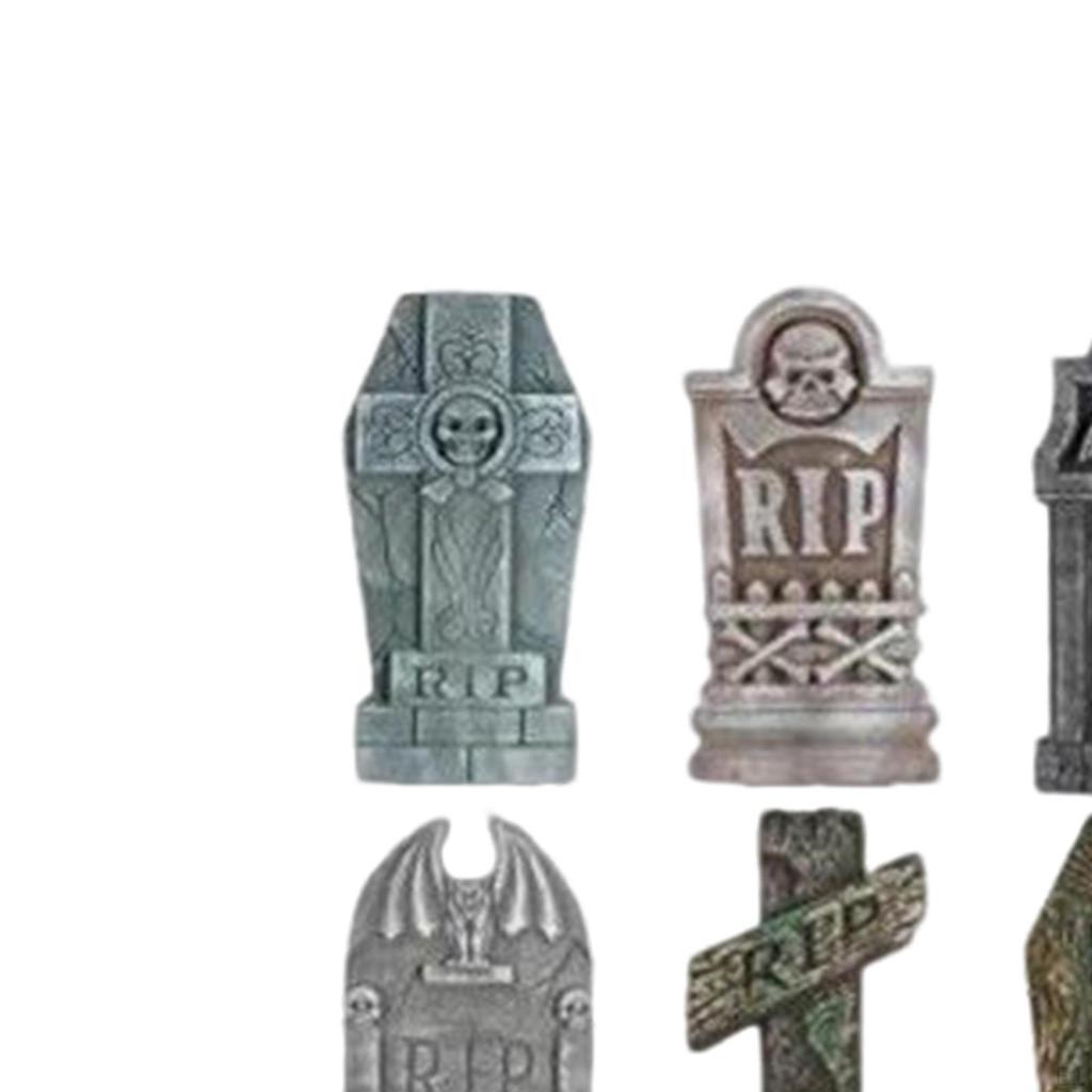 17”Halloween Foam Graveyard Tombstones 6x Different Styles