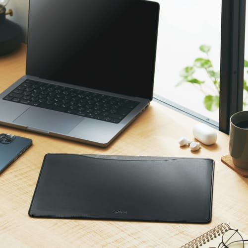 ELECOM Computer Case PC Case Compatible with MacBook Pro 14.2 inch (2023/2021 Release Model) Soft Leather Sleeve Case Slim Black BM-IBSVM2214BK