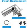 Per Jeep Wrangler JK 2018 Grand Cherokee 2011-2020 Dodge Durango 2011-2015 Alloggiamento Termostato in Alluminio per Liquido di Raffreddamento 5184651AG