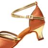 Latin Dance Shoes  Satin Sandal Ladies Latin Dancing Shoes Pro Soft Sole High Heels Comfortable Stable