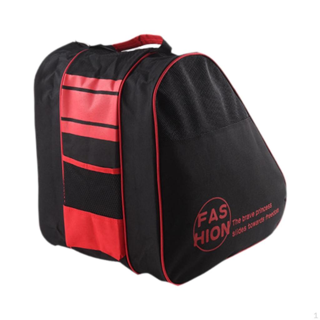 Roller Skate Bag Carrier Large Capacity Portable Skating Shoes Carrying Handbag Ice for