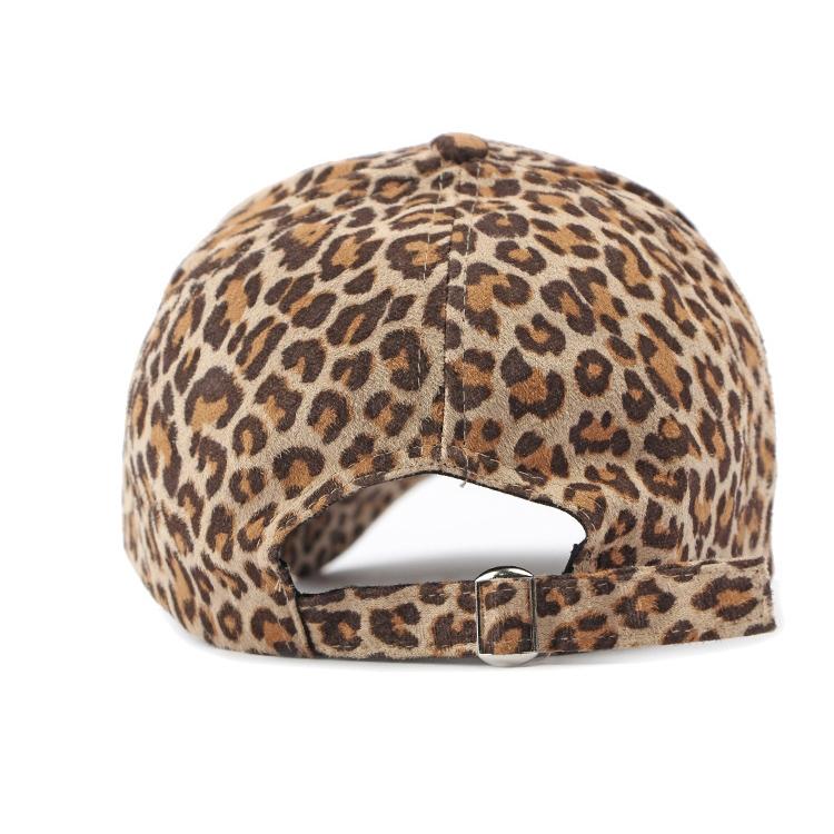 Pălărie cu imprimeu leopard Femei Parasolar Şapcă de baseball Retro