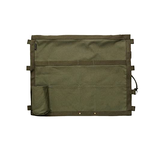

DUCKNOT Chair Back Pocket, Canvas Hanging Organizer, Wall Pocket, Seat Back Pocket, Storage Pocket, Made in Japan (Khaki, No Logo)