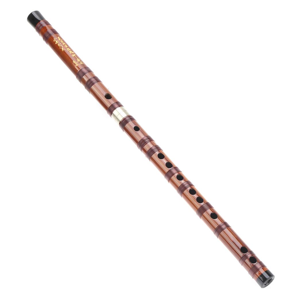 GKey Bamboo Flute Dry Bitter Traditional Orchestral Instrument Set with Storage Box ZD02