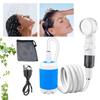 Rechargeable Electric Shower Pump with Digital Display Portable Outdoor Shower Head 4000mAh Rechargeable Shower Pump for Camping