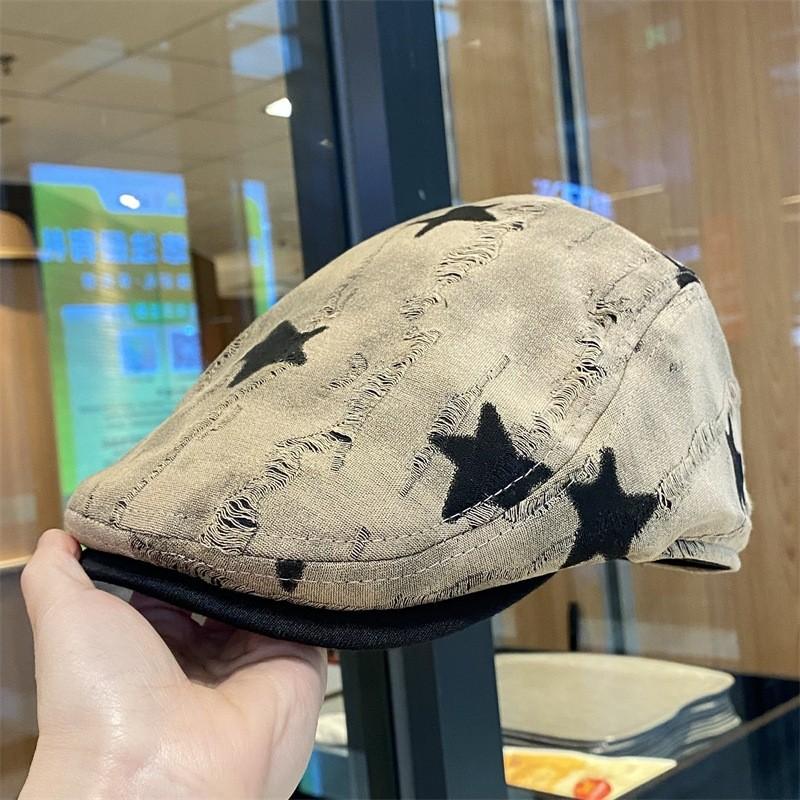 

Star Pattern Vintage Baseball Cap For Women With Sun Protection And Breathability Summer Style хакі