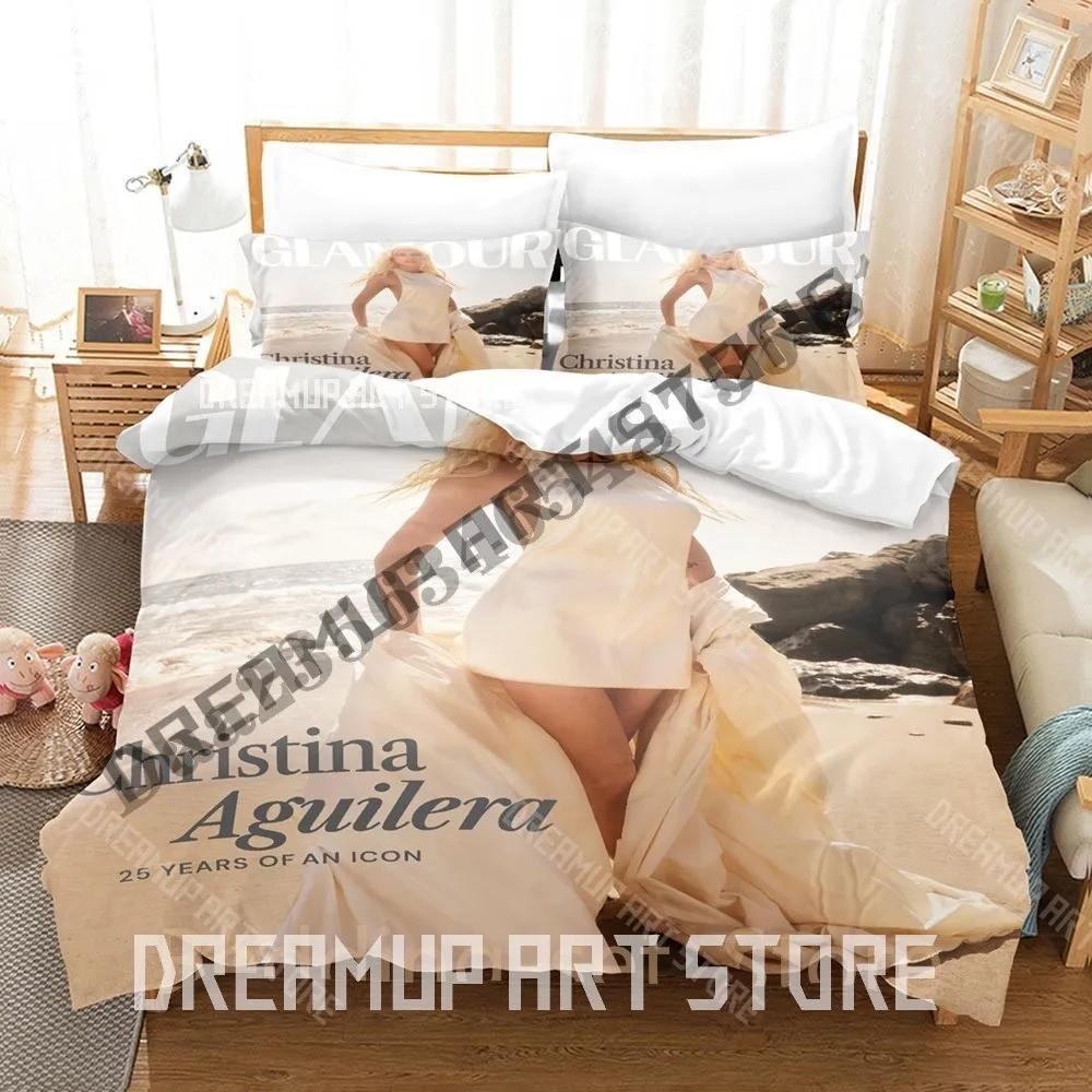 3D Print Christina Aguilera Bedding Set Single Twin Full Queen King Size Bed Set Adult Bedroom Duvetcover Sets Cool Bed She