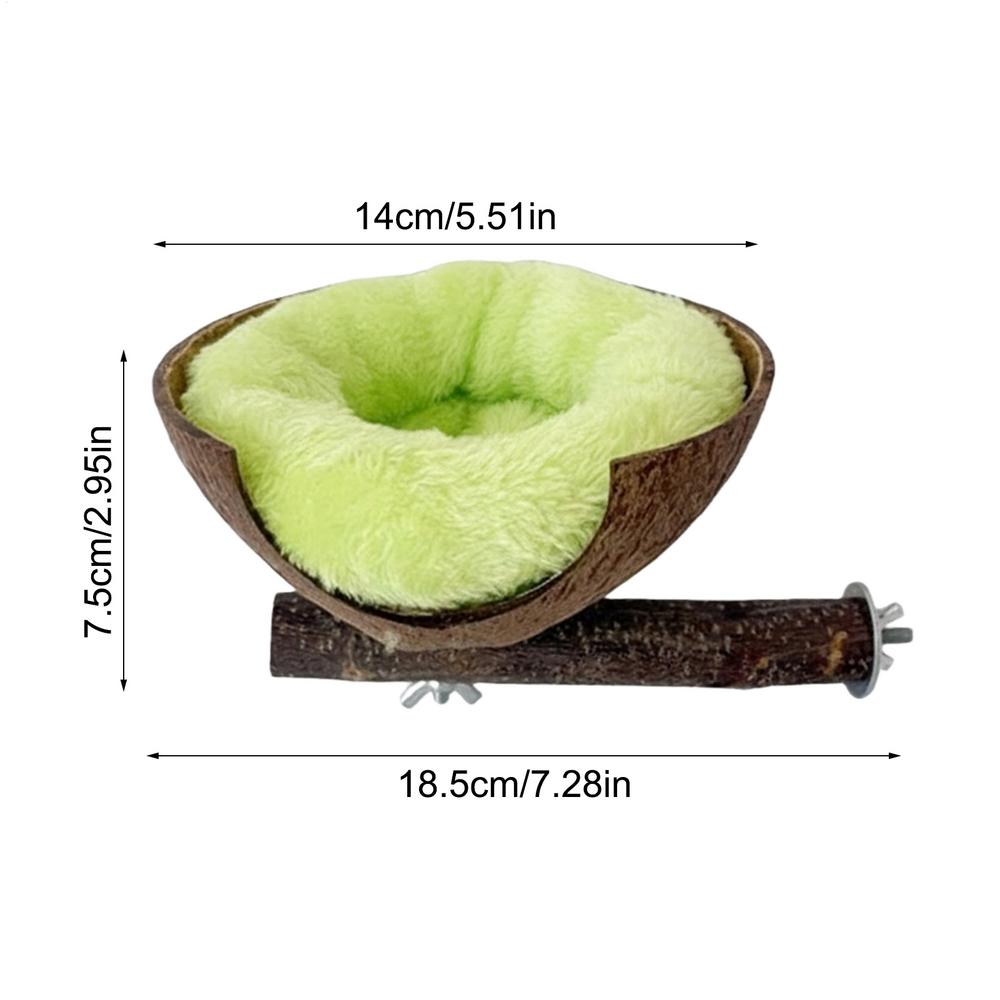 Bird Nest Winter Warm Cozy Bird Nest Plush Parrot Round Sleeping Bed House Toys For Small Animal Pet Bird Parrot Cage Decor