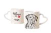 Tosa Inu, Tosa-Ken, Japanese Mastiff - Cup with a Dog, Adorable Cup with a Heart-shaped Handle, Universal Gift from the Brand