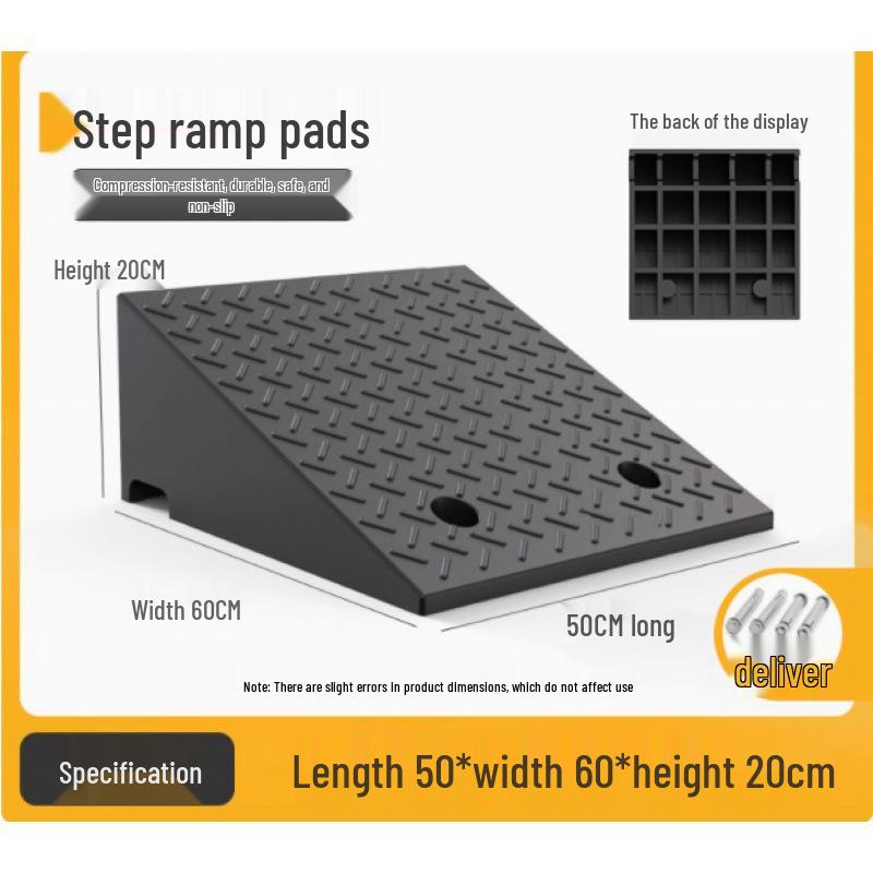 Rubber Curb & Threshold Ramp Mat for Home and Car 