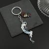 Anime Demon Slayer Keychain Kimetsu No Yaiba Figure Kamado Tanjirou Weapon Pendant Keyring Car Key Holder Fans Gifts