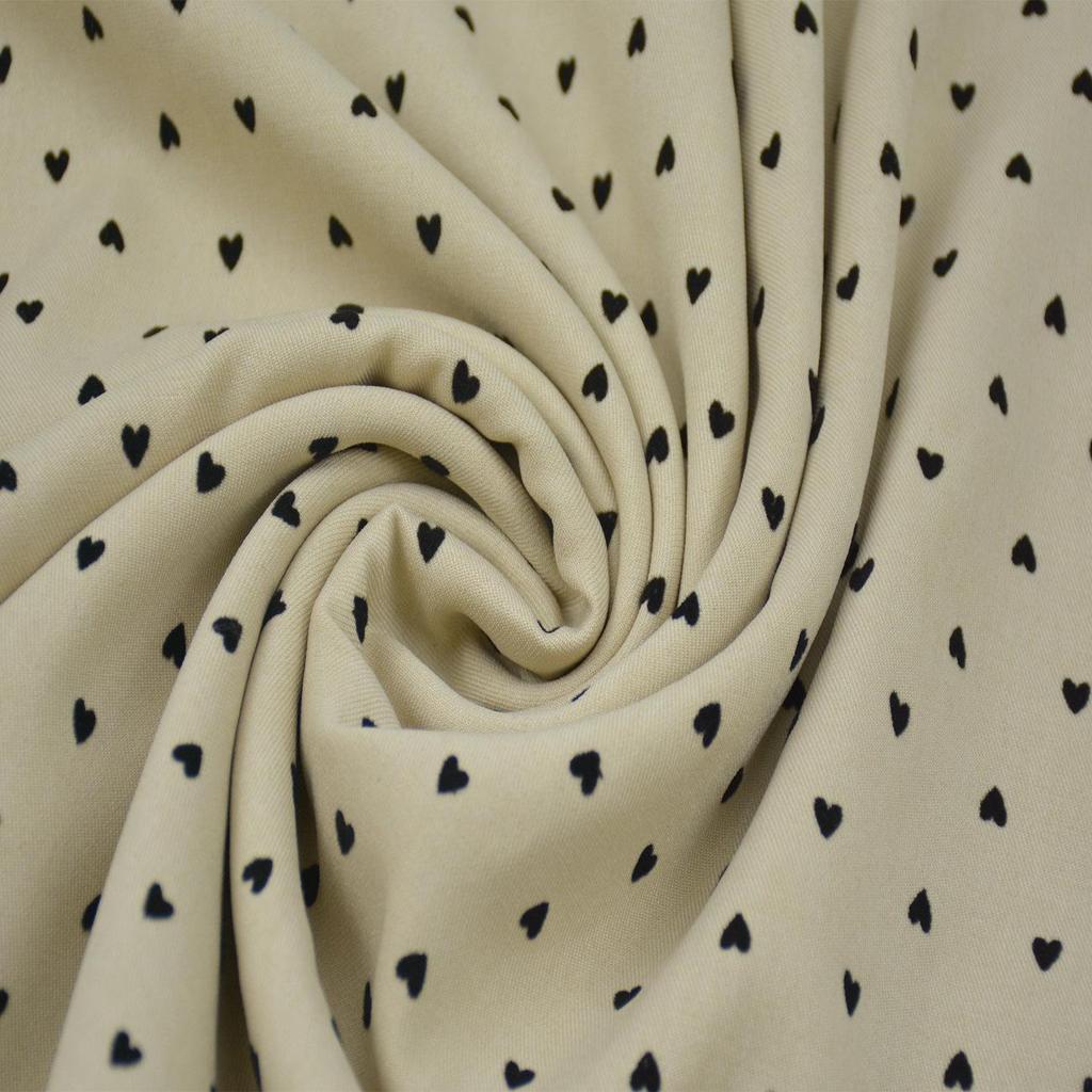 Casual Fashion Women's Fabric: Woven Solid Color Bow Heart Dot & Plum Blossom Flocking for Hair Accessories