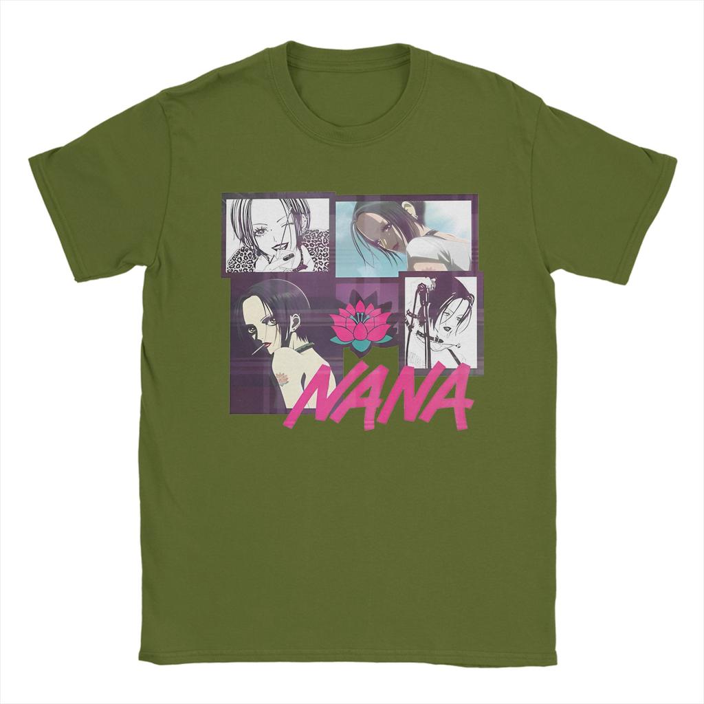 Nana Fitted Scoop T-Shirts Men Women Osaki Anime Kawaii Cartoon Vintage Cotton Tee Shirt Short Sleeve T Shirts Original Tops