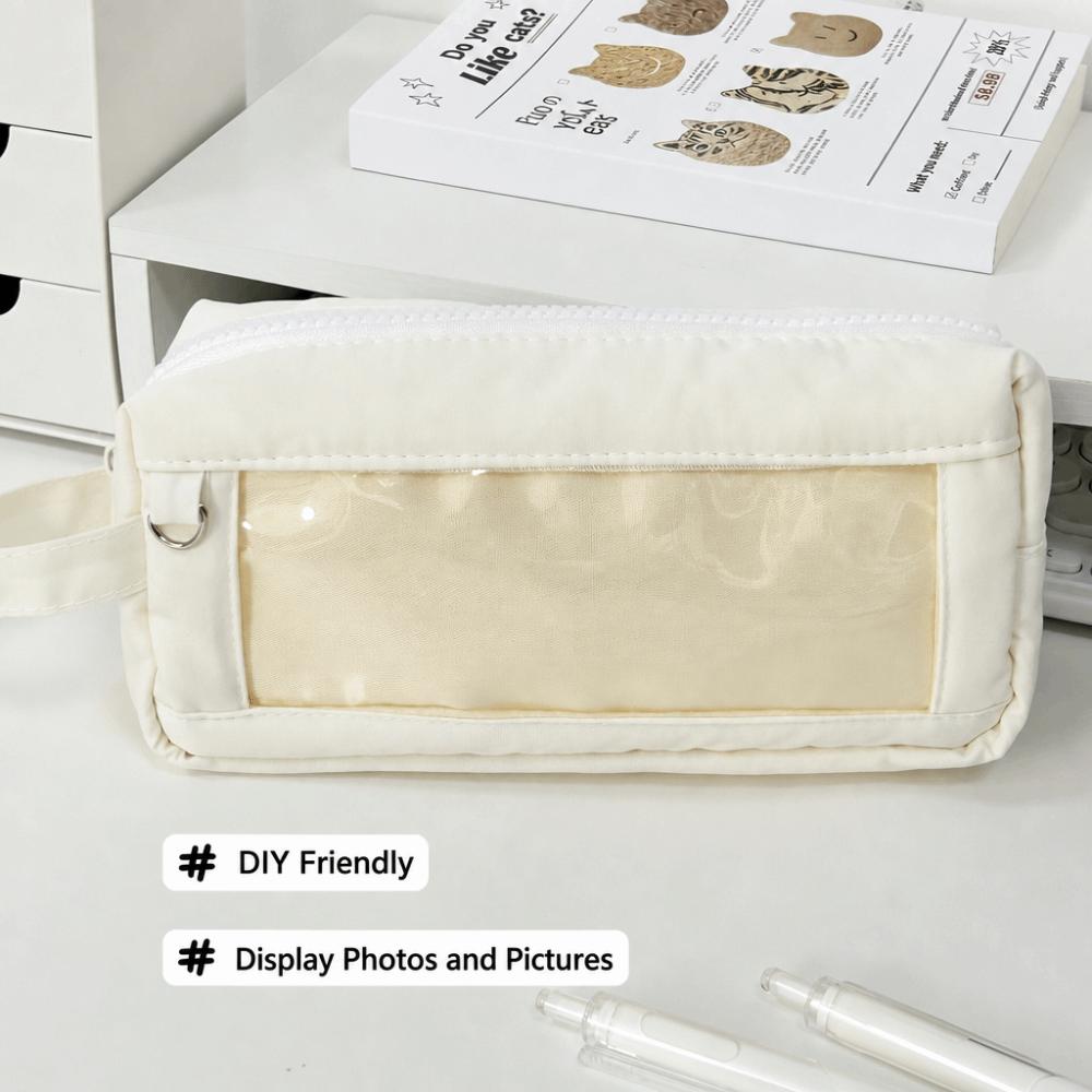 Large Capacity Pencil Case Portable Pencil Pouch Kawaii Stationery Bag  Students Gift