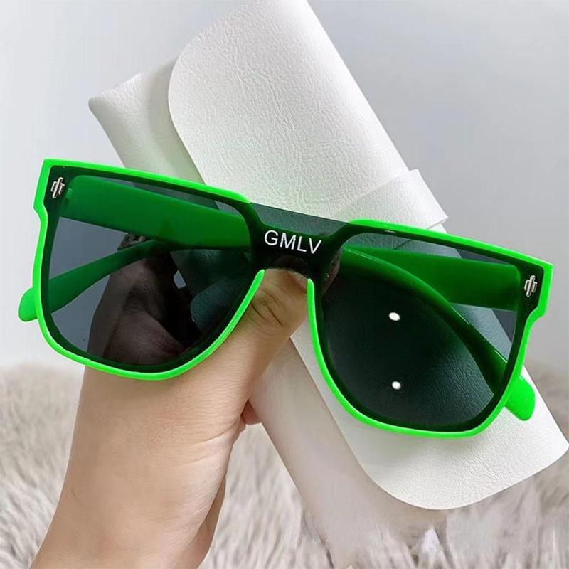 Children Vintage Square Sunglasses Girls' Decorative Rice Nail Fashion Sun Glasses Boy Outdoor Travel Eyewear Uv400