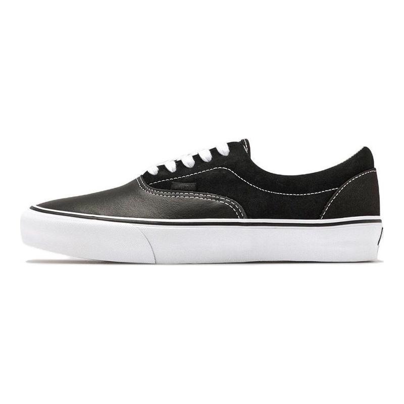 Engineered Garments x Vans Era Vault UA unisex canvas and leather stylish low-top skate shoes black and white VN0000SNBLK 42.5