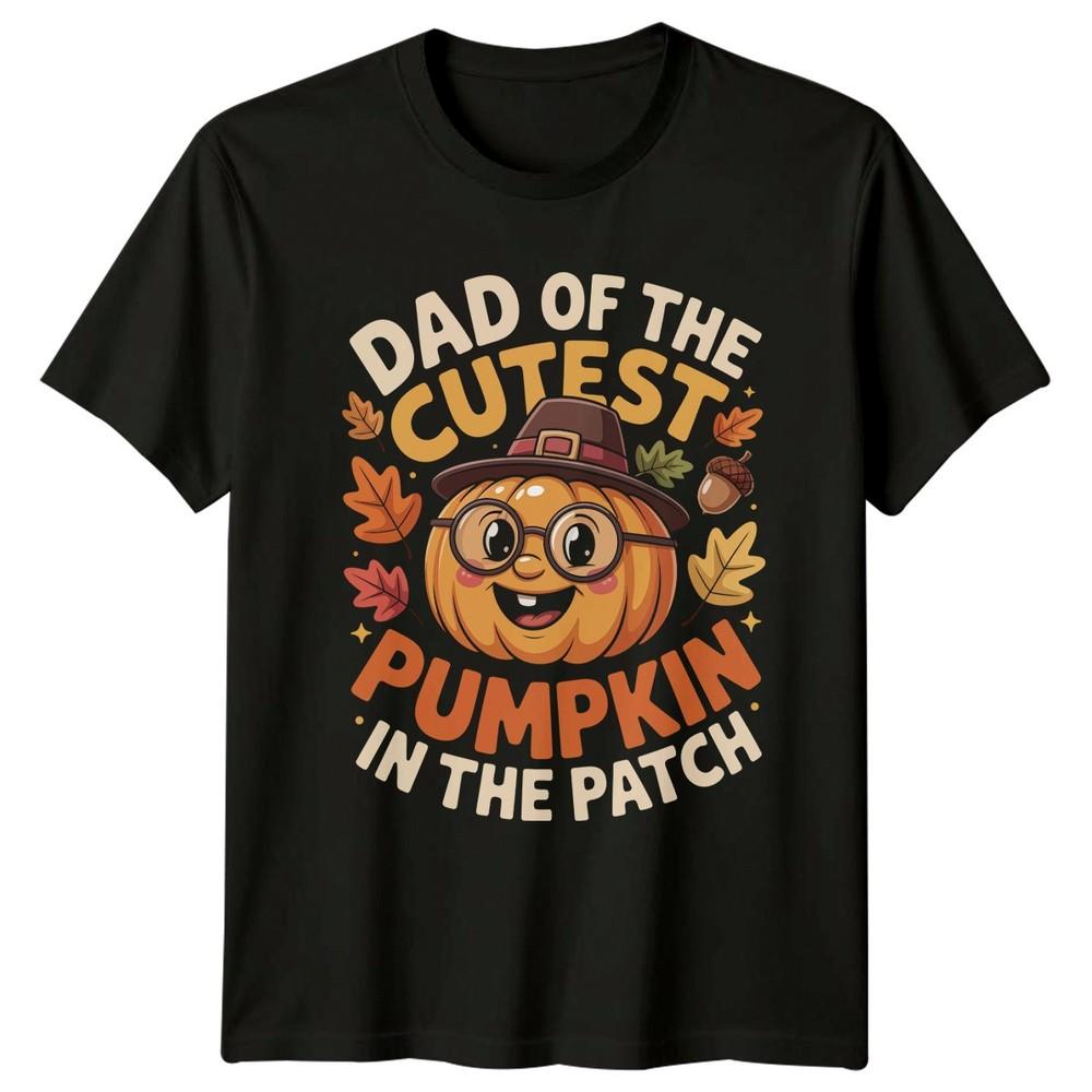 Dad Of The Cutest Pumpkin Unisexs TShirt Fatherhood Halloween Gift For Him