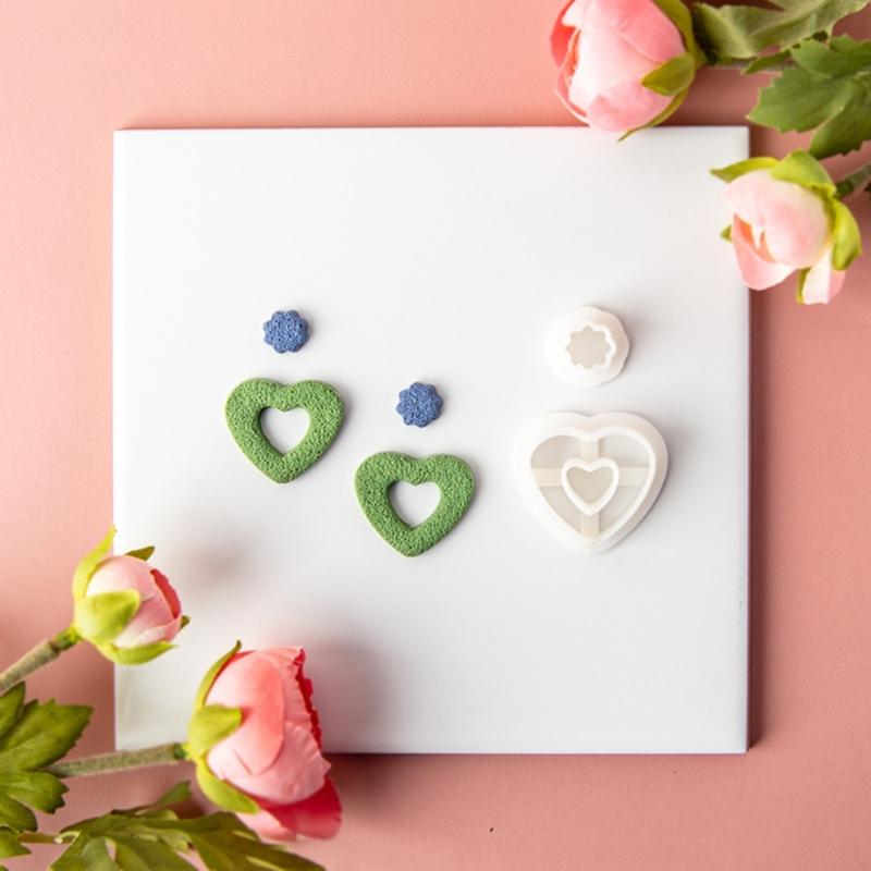 Weicher Ton Polymer Clay Ausstecher Keramik DIY Französische Ohrringe Geometrische Ausstechformen für Ohrring Schmuck Anhänger Herstellung