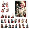 Christmas Tree Ornament Set Cat Advent Calendar 24 Days Countdown Cute 2D Kitten Holiday Car Rearview Mirror Decor Ornaments for Party Decor