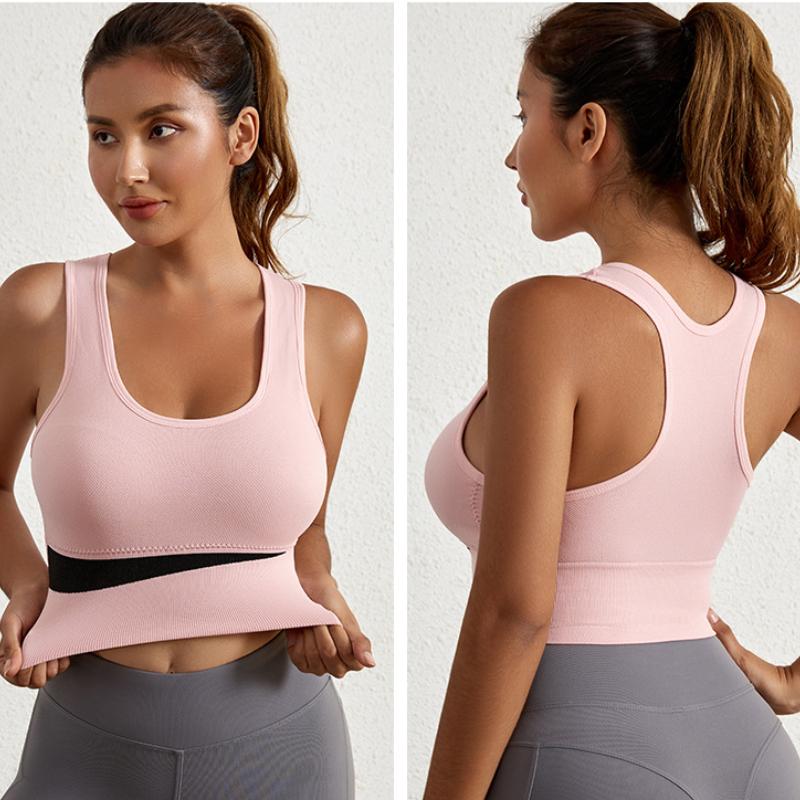 Soutien-gorge de sport pour femmes, résistant aux chocs, Push-Up, gilet de Yoga, sous-vêtements décontractés quotidiens, débardeur à haute élasticité, Lingerie