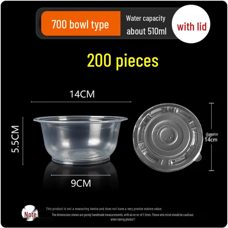 Xingdu Disposable Food-Grade Plastic Bowls with Lids
