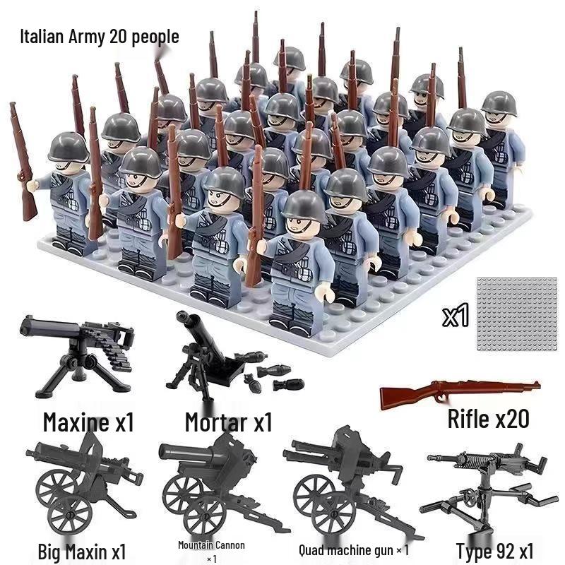 Eighth Route Army Soldier Building Blocks Toy Figure